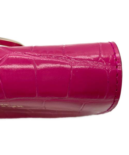 Kate Spade（ケイトスペード）Kate Spade (ケイトスペード) ラヴィットクロコエンボスパイフォールドフラップウォレット ピンクの古着・服飾アイテム
