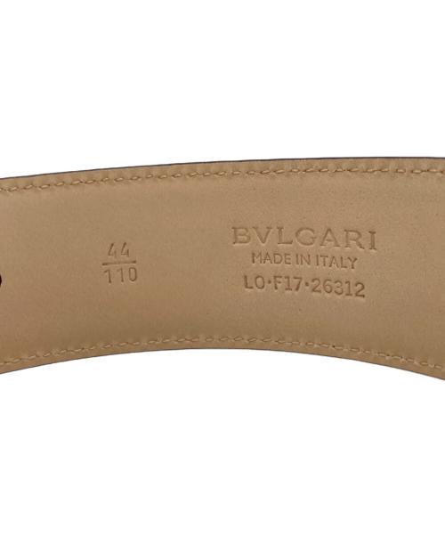 BVLGARI（ブルガリ）BVLGARI (ブルガリ) ロゴマニア サークルロゴレザーベルト サイズ:44/110の古着・服飾アイテム