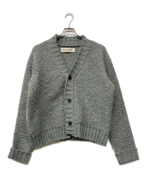 POLYPLOID（ポリプロイド）POLYPLOID (ポリプロイド) ニットカーディガン ライトグリーン サイズ:2の古着・服飾アイテム