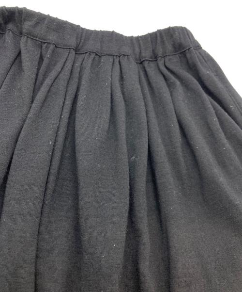 tricot COMME des GARCONS（トリココムデギャルソン）tricot COMME des GARCONS (トリココムデギャルソン) 80s アーカイブ 川久保玲期 ウエストゴム プリーツロングスカート ブラック サイズ:不明の古着・服飾アイテム