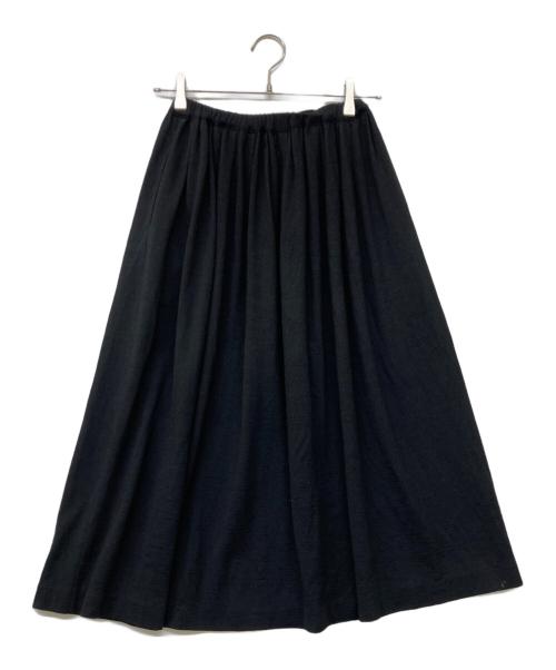 tricot COMME des GARCONS（トリココムデギャルソン）tricot COMME des GARCONS (トリココムデギャルソン) 80s アーカイブ 川久保玲期 ウエストゴム プリーツロングスカート ブラック サイズ:不明の古着・服飾アイテム