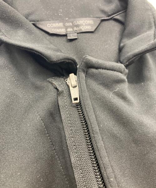 COMME des GARCONS COMME des GARCONS（コムデギャルソン コムデギャルソン）COMME des GARCONS COMME des GARCONS (コムデギャルソン コムデギャルソン) 00s ポリジップコート ブラック サイズ:SIZE Lの古着・服飾アイテム