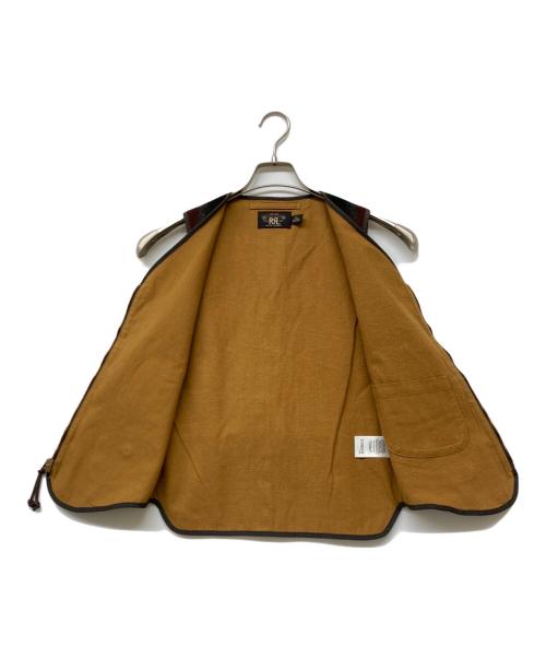 RRL（ダブルアールエル）RRL (ダブルアールエル) チェック柄ウールベスト レッド サイズ:XSの古着・服飾アイテム