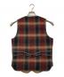 RRL (ダブルアールエル) チェック柄ウールベスト レッド サイズ:XS：12000円