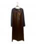 sahara（サハラ）の古着「Mesh Sleeve Dress」｜ブラウン