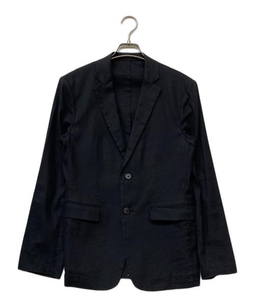 theory（セオリー）theory (セオリー) リネン混テーラードジャケット ブラック サイズ:36の古着・服飾アイテム