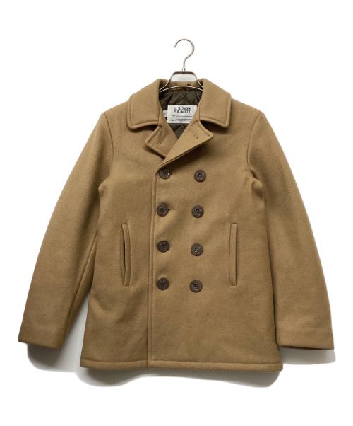 Schott（ショット）Schott (ショット) U.S 740N PEA JACKET(ユーエス ナナヨンゼロエヌ ピーコート) ブラウン サイズ:SIZE18の古着・服飾アイテム