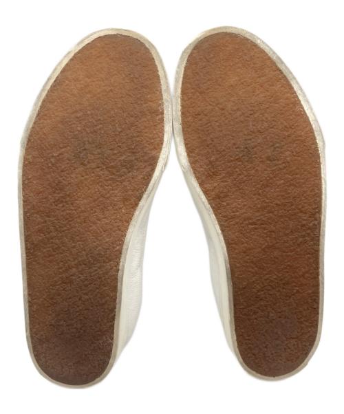 DRIES VAN NOTEN（ドリスヴァンノッテン）DRIES VAN NOTEN (ドリスヴァンノッテン) 20SS レザーバレエシューズ ホワイト サイズ:SIZE 37の古着・服飾アイテム