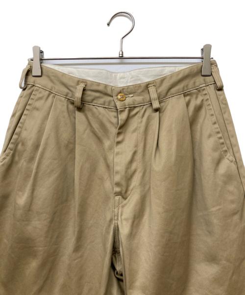 orSlow（オアスロウ）orSlow (オアスロウ) タックパンツ ベージュ サイズ:SIZEXSの古着・服飾アイテム