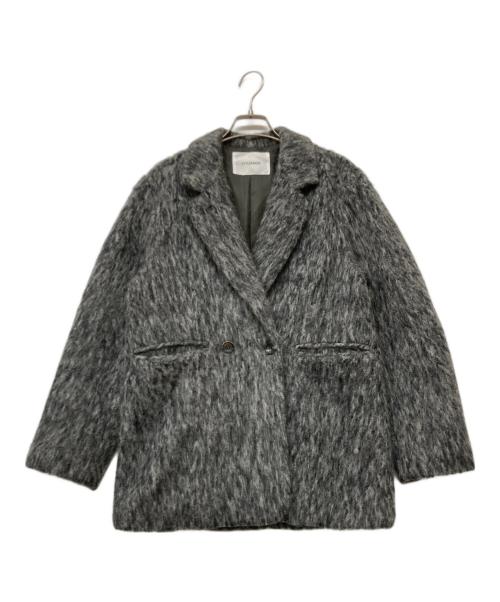 STYLE MIXER（スタイルミキサー）STYLE MIXER (スタイルミキサー) シャギーテーラードジャケット グレー サイズ:ｓｉｚｅＳの古着・服飾アイテム