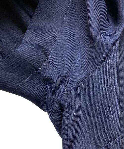 COMME des GARCONS COMME des GARCONS（コムデギャルソン コムデギャルソン）COMME des GARCONS COMME des GARCONS (コムデギャルソン コムデギャルソン) Jupe by Jackie (ジュップバイジャッキー) エンブロイダリーシルクドレスワンピース ネイビー サイズ:-の古着・服飾アイテム