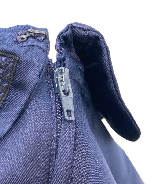 COMME des GARCONS COMME des GARCONS（コムデギャルソン コムデギャルソン）COMME des GARCONS COMME des GARCONS (コムデギャルソン コムデギャルソン) Jupe by Jackie (ジュップバイジャッキー) エンブロイダリーシルクドレスワンピース ネイビー サイズ:-の古着・服飾アイテム