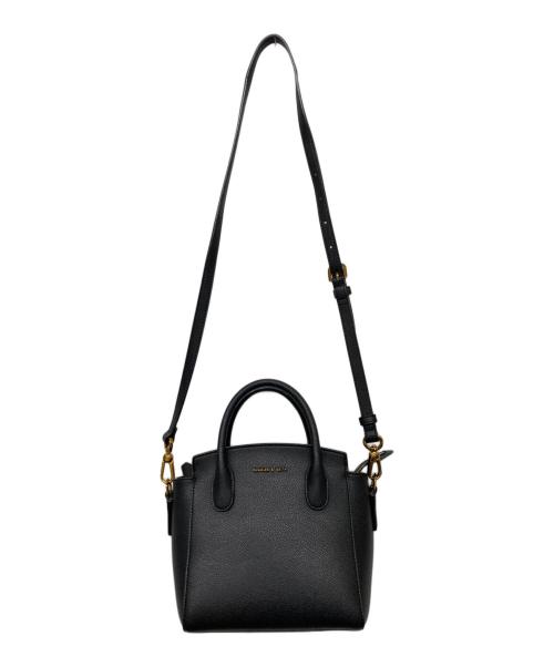 CHARLES & KEITH（チャールズアンドキース）CHARLES & KEITH (チャールズアンドキース) ダブルハンドル トラペーズトートバッグ ブラックの古着・服飾アイテム