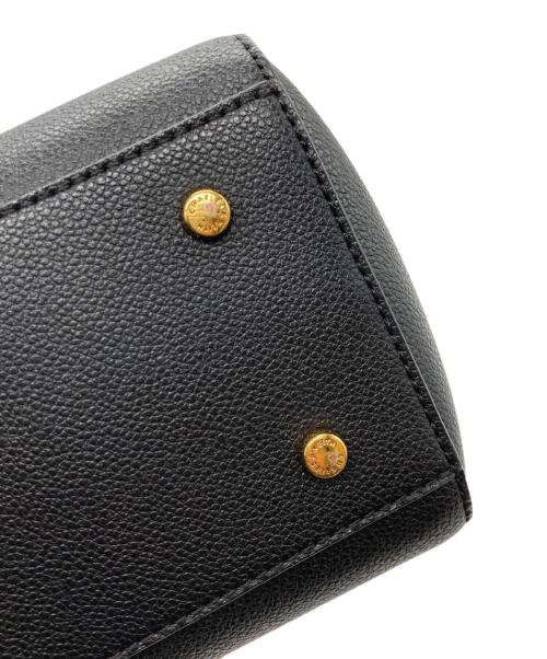 CHARLES & KEITH（チャールズアンドキース）CHARLES & KEITH (チャールズアンドキース) ダブルハンドル トラペーズトートバッグ ブラックの古着・服飾アイテム