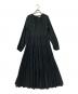 foufou（フーフー）の古着「raglan sleeves tiered dress(ラグランスリーブ ティアード ドレス)」｜ブラック