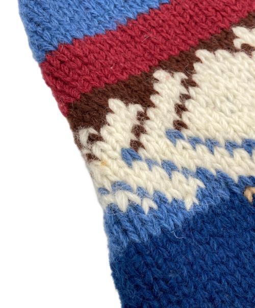 POLO COUNTRY（ポロカントリー）POLO COUNTRY (ポロカントリー) 90s ヴィンテージネイティブ柄ハンドニットガウン マルチカラー サイズ:Lの古着・服飾アイテム