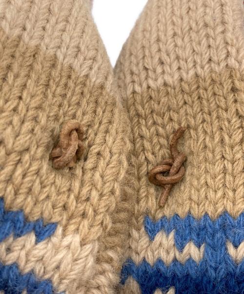 POLO COUNTRY（ポロカントリー）POLO COUNTRY (ポロカントリー) 90s ヴィンテージネイティブ柄ハンドニットガウン マルチカラー サイズ:Lの古着・服飾アイテム