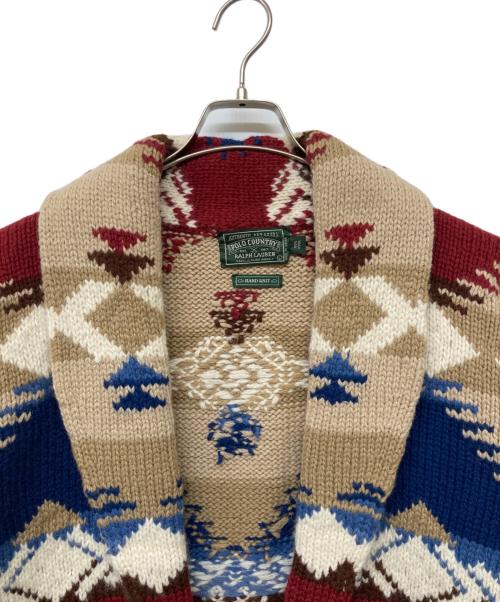 POLO COUNTRY（ポロカントリー）POLO COUNTRY (ポロカントリー) 90s ヴィンテージネイティブ柄ハンドニットガウン マルチカラー サイズ:Lの古着・服飾アイテム