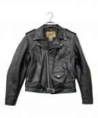 Schottショット）の古着「ダブルライダースジャケット」｜ブラック