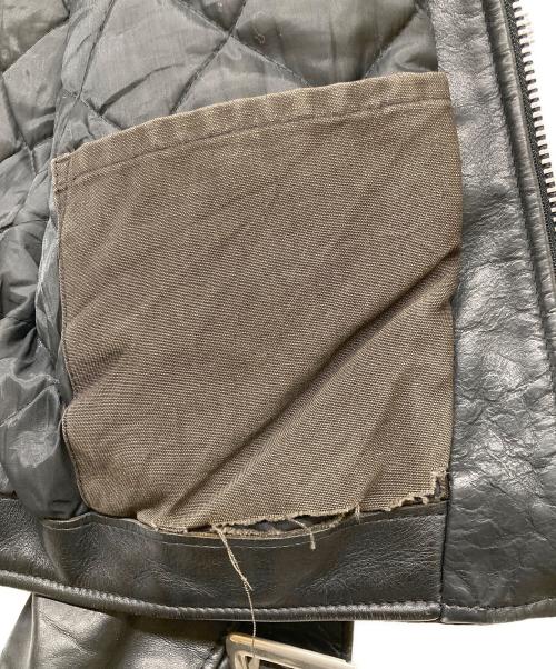 Schott（ショット）Schott (ショット) ダブルライダースジャケット ブラック サイズ:36の古着・服飾アイテム