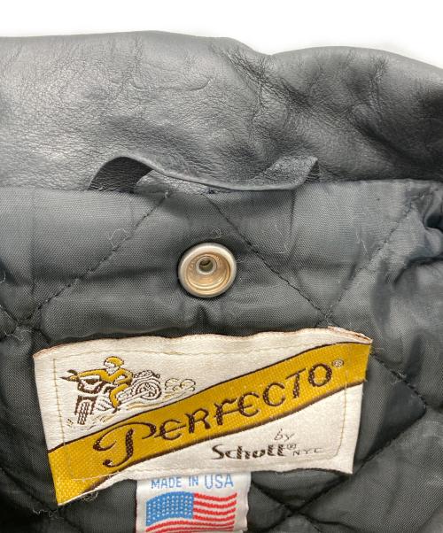 Schott（ショット）Schott (ショット) ダブルライダースジャケット ブラック サイズ:36の古着・服飾アイテム