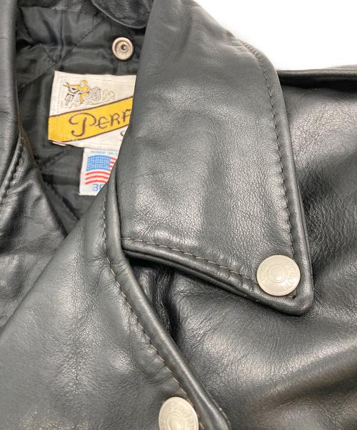 Schott（ショット）Schott (ショット) ダブルライダースジャケット ブラック サイズ:36の古着・服飾アイテム