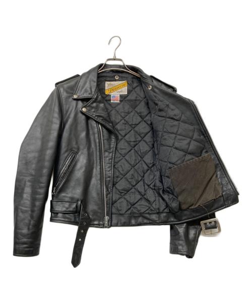 Schott（ショット）Schott (ショット) ダブルライダースジャケット ブラック サイズ:36の古着・服飾アイテム