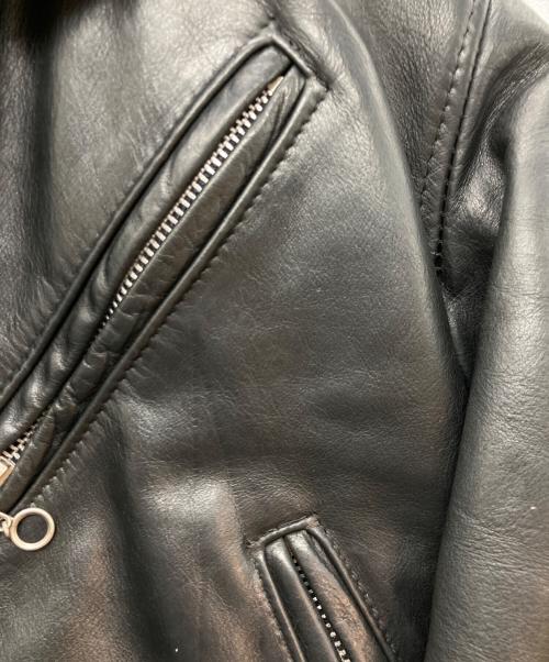 Schott（ショット）Schott (ショット) ダブルライダースジャケット ブラック サイズ:36の古着・服飾アイテム