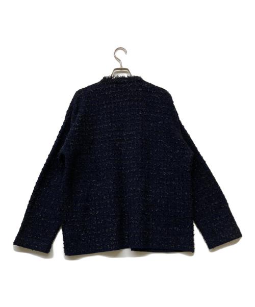 SHIPS（シップス）SHIPS (シップス) ニット ツイード クルーネック カーディガン ネイビー サイズ:不明の古着・服飾アイテム