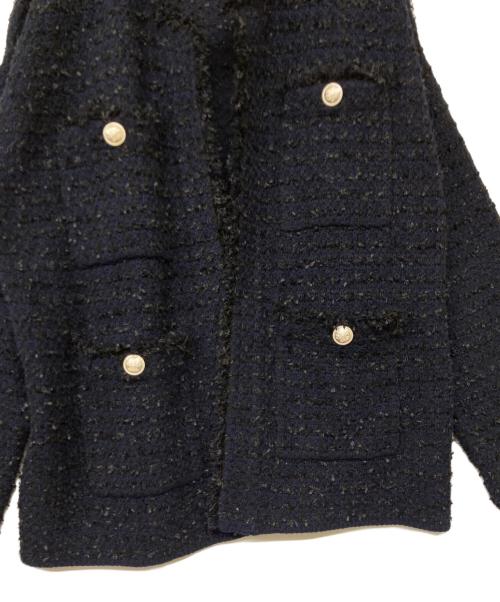 SHIPS（シップス）SHIPS (シップス) ニット ツイード クルーネック カーディガン ネイビー サイズ:不明の古着・服飾アイテム