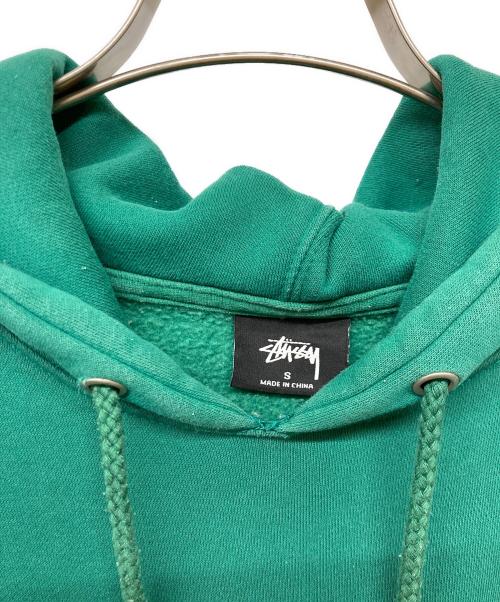 stussy（ステューシー）stussy (ステューシー) ロゴパーカー グリーン サイズ:Sの古着・服飾アイテム
