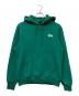 stussy（ステューシー）の古着「ロゴパーカー」｜グリーン
