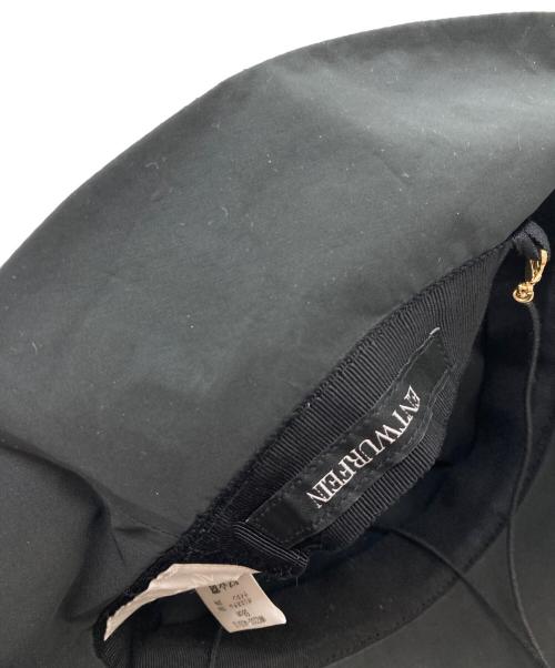 Mame Kurogouchi（マメクロゴウチ）mame kurogouchi (マメクロゴウチ) ENTWURFEIN (エントワフェイン) ハット ブラックの古着・服飾アイテム