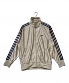 adidasアディダス）の古着「ファイヤーバードトラックジャケット」｜シルバー×ブルー