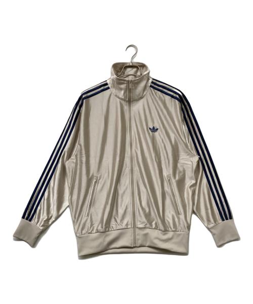 adidas（アディダス）adidas (アディダス) ファイヤーバードトラックジャケット シルバー×ブルー サイズ:3ＸＬの古着・服飾アイテム