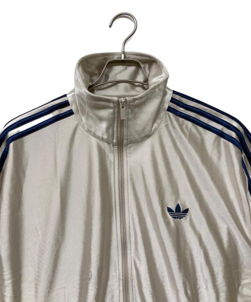adidas（アディダス）adidas (アディダス) ファイヤーバードトラックジャケット シルバー×ブルー サイズ:3ＸＬの古着・服飾アイテム