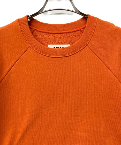 MM6 Maison Margiela（エムエムシックスメゾンマルジェラ）MM6 Maison Margiela (エムエムシックスメゾンマルジェラ) 切りっぱなし半袖スウェット オレンジ サイズ:SIZE Sの古着・服飾アイテム