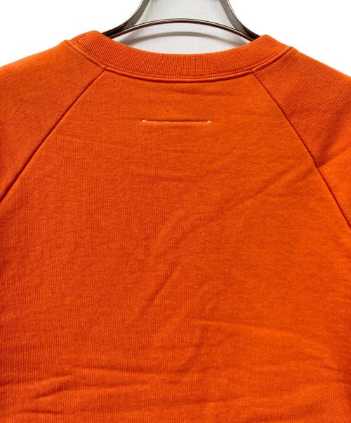 MM6 Maison Margiela（エムエムシックスメゾンマルジェラ）MM6 Maison Margiela (エムエムシックスメゾンマルジェラ) 切りっぱなし半袖スウェット オレンジ サイズ:SIZE Sの古着・服飾アイテム
