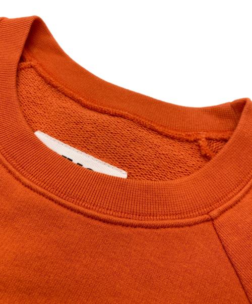MM6 Maison Margiela（エムエムシックスメゾンマルジェラ）MM6 Maison Margiela (エムエムシックスメゾンマルジェラ) 切りっぱなし半袖スウェット オレンジ サイズ:SIZE Sの古着・服飾アイテム