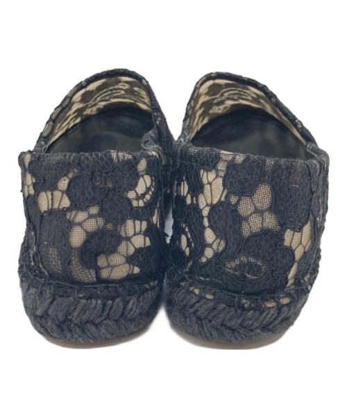 DOLCE & GABBANA（ドルチェ＆ガッバーナ）DOLCE & GABBANA (ドルチェ＆ガッバーナ) レースエスパドリーユ ブラック サイズ:SIZE　36の古着・服飾アイテム