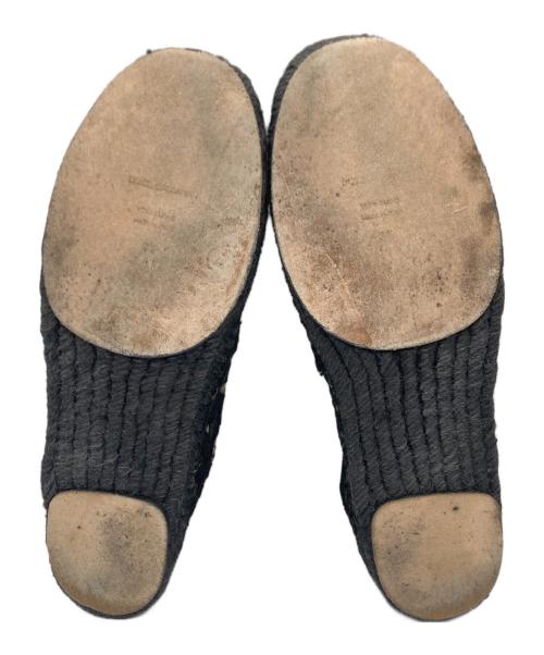 DOLCE & GABBANA（ドルチェ＆ガッバーナ）DOLCE & GABBANA (ドルチェ＆ガッバーナ) レースエスパドリーユ ブラック サイズ:SIZE　36の古着・服飾アイテム