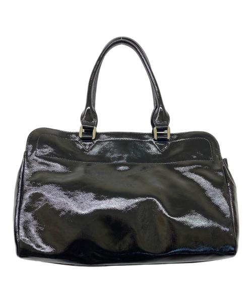 LONGCHAMP（ロンシャン）LONGCHAMP (ロンシャン) ギャビー パテントレザーハンドバッグ ブラックの古着・服飾アイテム