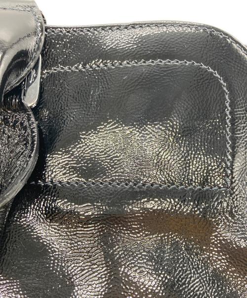 LONGCHAMP（ロンシャン）LONGCHAMP (ロンシャン) ギャビー パテントレザーハンドバッグ ブラックの古着・服飾アイテム