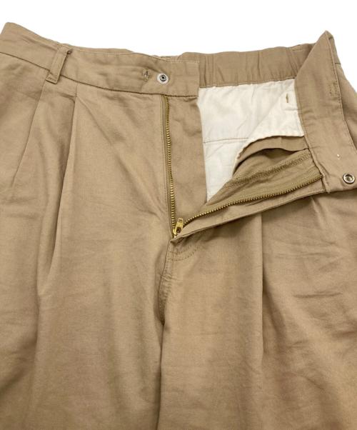 Spick and Span（スピック＆スパン）Spick and Span (スピック＆スパン) 25SS コットンレーヨンドロストフレアパンツ ベージュ サイズ:Mの古着・服飾アイテム