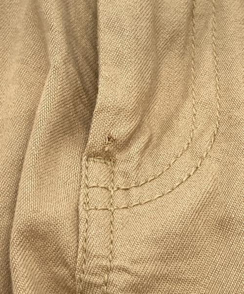 Spick and Span（スピック＆スパン）Spick and Span (スピック＆スパン) 25SS コットンレーヨンドロストフレアパンツ ベージュ サイズ:Mの古着・服飾アイテム