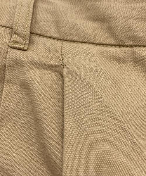 Spick and Span（スピック＆スパン）Spick and Span (スピック＆スパン) 25SS コットンレーヨンドロストフレアパンツ ベージュ サイズ:Mの古着・服飾アイテム