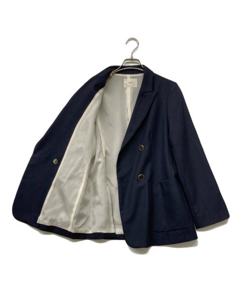 IENA（イエナ）IENA (イエナ) 金釦ウールダブルブレストジャケット ネイビー サイズ:Mの古着・服飾アイテム
