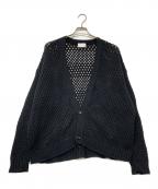 WITTウィット）の古着「メッシュ編みカーディガン」｜ブラック