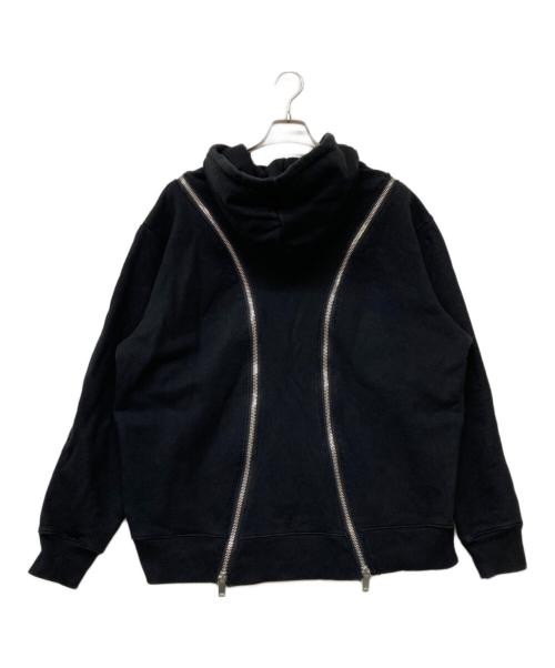 424（フォートゥーフォー）424 (フォートゥーフォー) Wジップパーカー ブラック サイズ:SIZE XLの古着・服飾アイテム