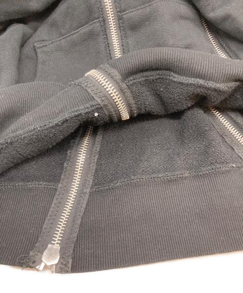 424（フォートゥーフォー）424 (フォートゥーフォー) Wジップパーカー ブラック サイズ:SIZE XLの古着・服飾アイテム
